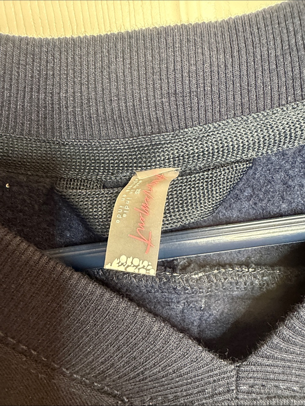 FP Movement by Free People Navy V-Neck Stripe Sweater SO AMAZING AND COMFORTABLE - Picture 3 of 9